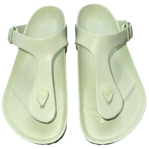 Birkenstock Gizeh Essentials EVA Lime Green Thong Sandals Size 37 6 - 6.5